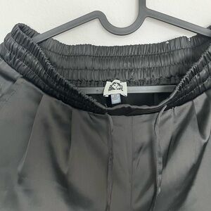 Anne Klein Black Satin Pants